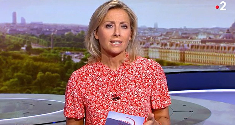 Jt 20h Anne Sophie Lapix Perturbée En Direct Sur France 2 Toutelatele 