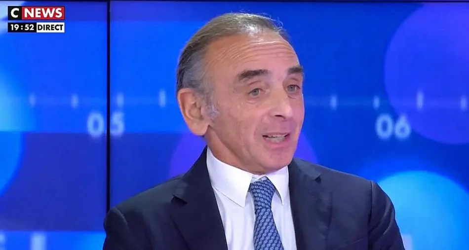 Eric Zemmour dépasse le million de téléspectateurs à 19h52 sur CNews