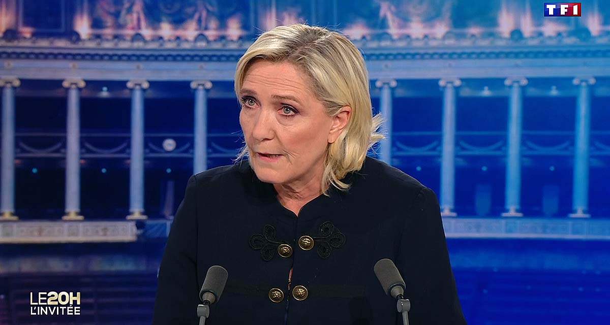 Marine Le Pen s’écroule sur TF1