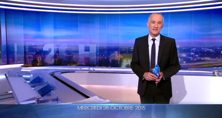 Audiences JT du 28 octobre : Gilles Bouleau distance Julian Bugier, Elise Lucet à un faible niveau à 13 heures